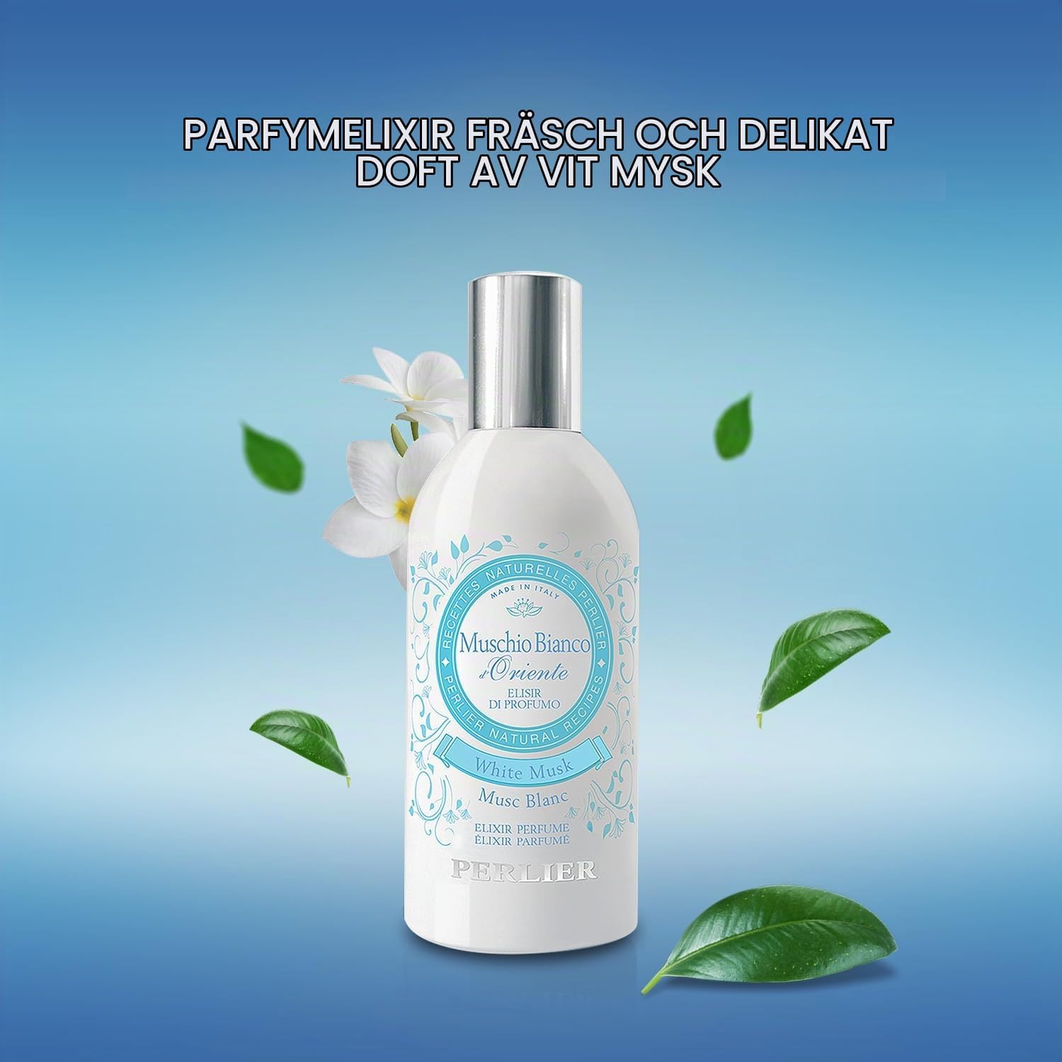 Detalle de Perlier Blue Iris Elixir vit mysk – eau de parfum i aerosol, 100 ml