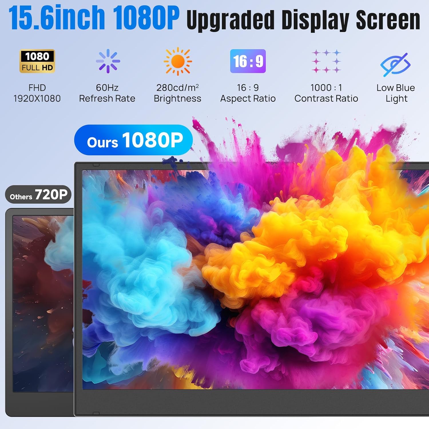 Detalle 2 de Siaviala 15,6-Zoll Laptop Monitor Erweiterung