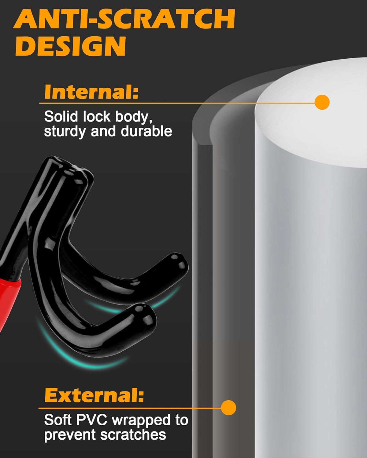 Detalle de Tevlaphee Steering Wheel Lock 3-key ๐