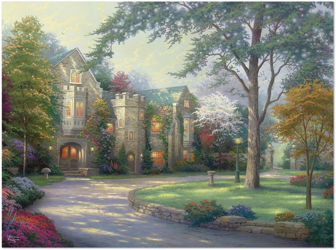 Detalle de Ceaco Sapphire Select Thomas Kinkade Beyond Summer Gate 1000 Piece Jigsaw Puzzle