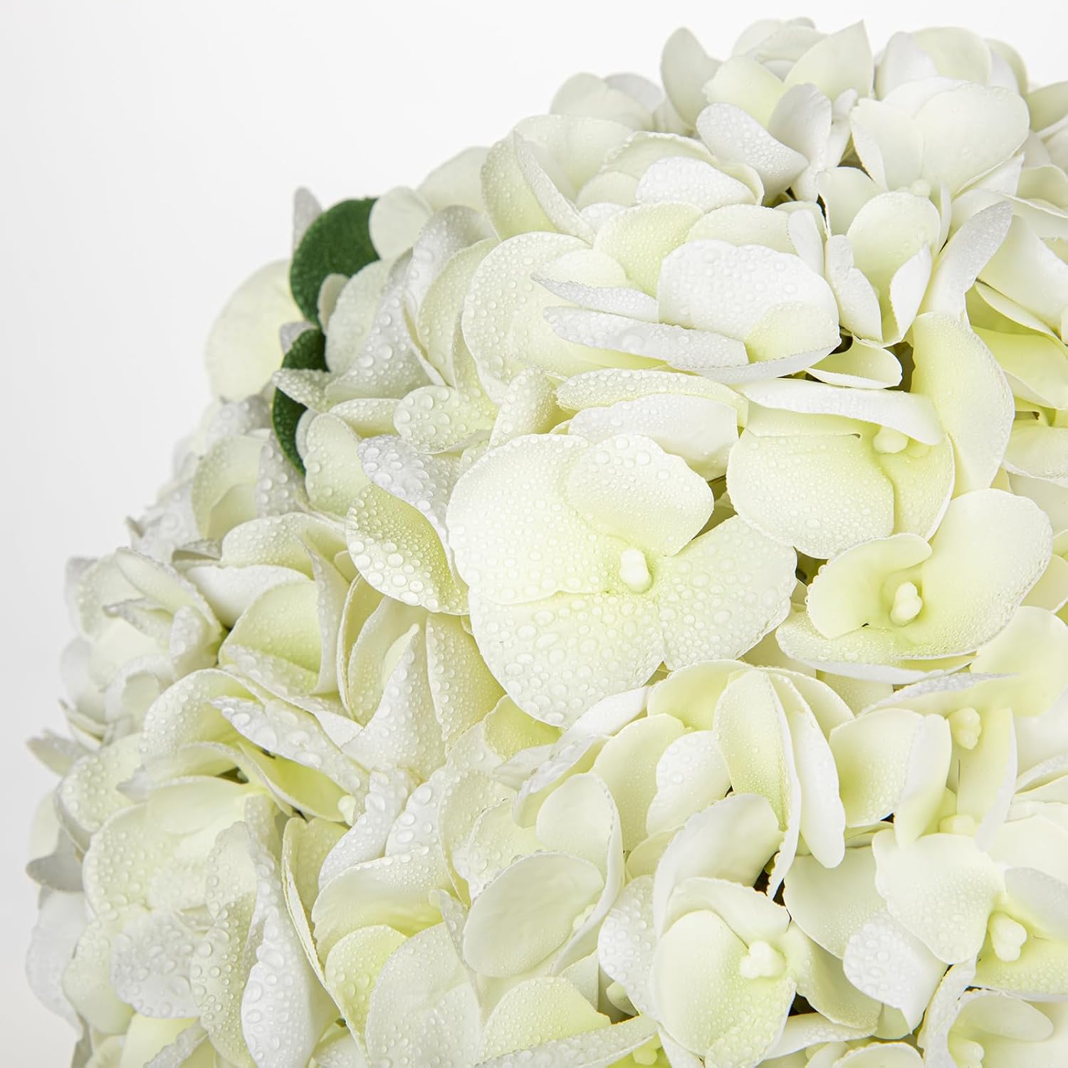 Thumbnail 5 de Oairse Kunstblumen mit 5 Hortensien in Glasvase – Real Touch Blüten für Hochzeit, Zuhause & Hotel