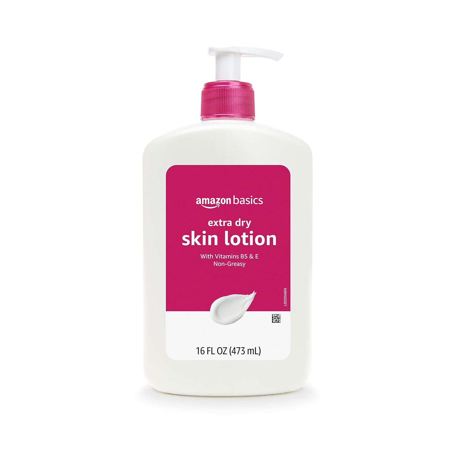 Detalle de Amazon Basics Non-Greasy Body Moisturizer Lotion for Extra-Dry Skin with Vitamins B5 & E (16 fl oz, 4-Pack) Review