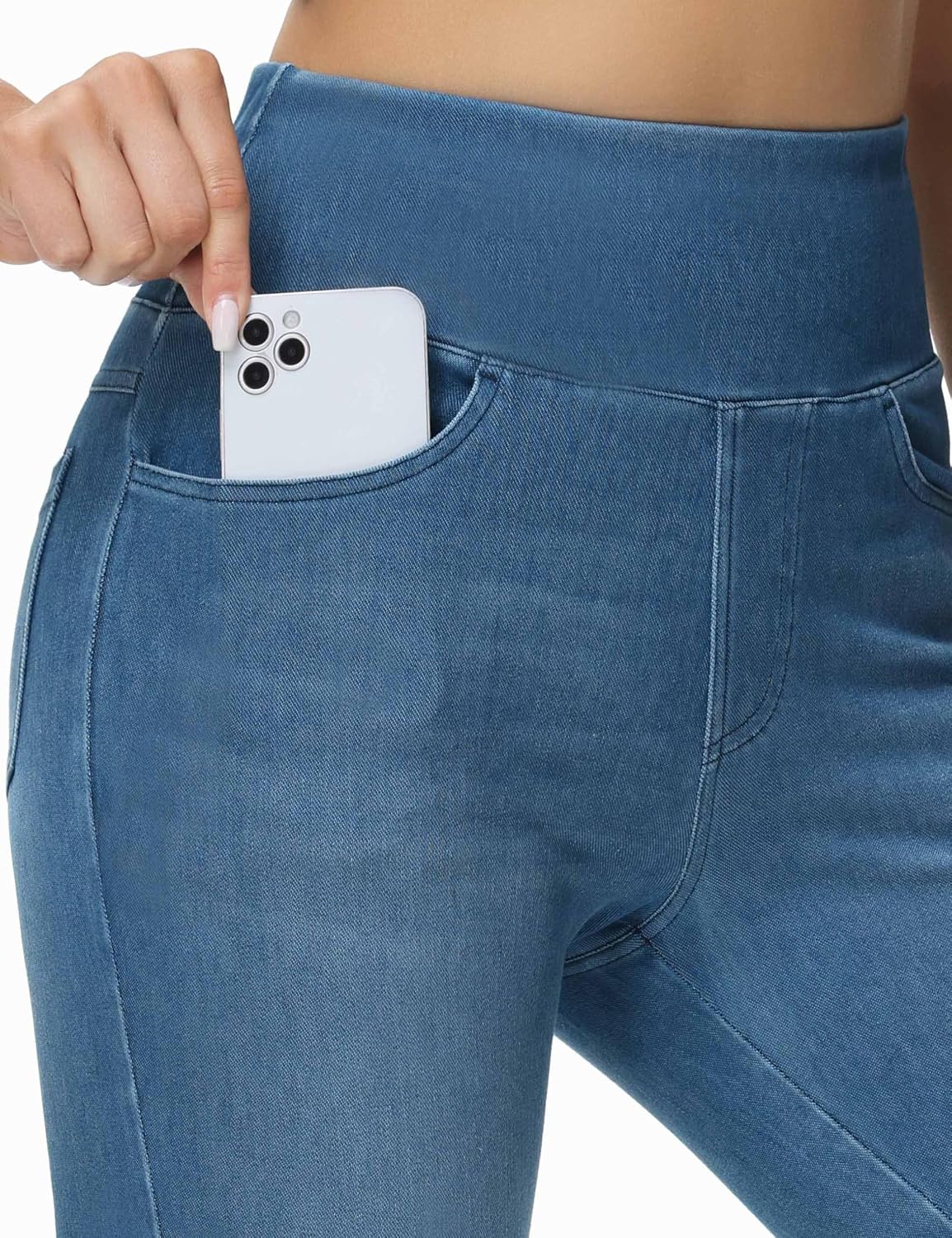 Detalle de THE GYM PEOPLE Jeggings taille haute femme