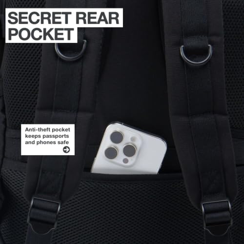 Thumbnail 6 de CabinMax Metz: Sac à Dos Cabin pour EasyJet et autres compagnies, 30 L, Polyester recyclé RPET 600D, Noir vintage