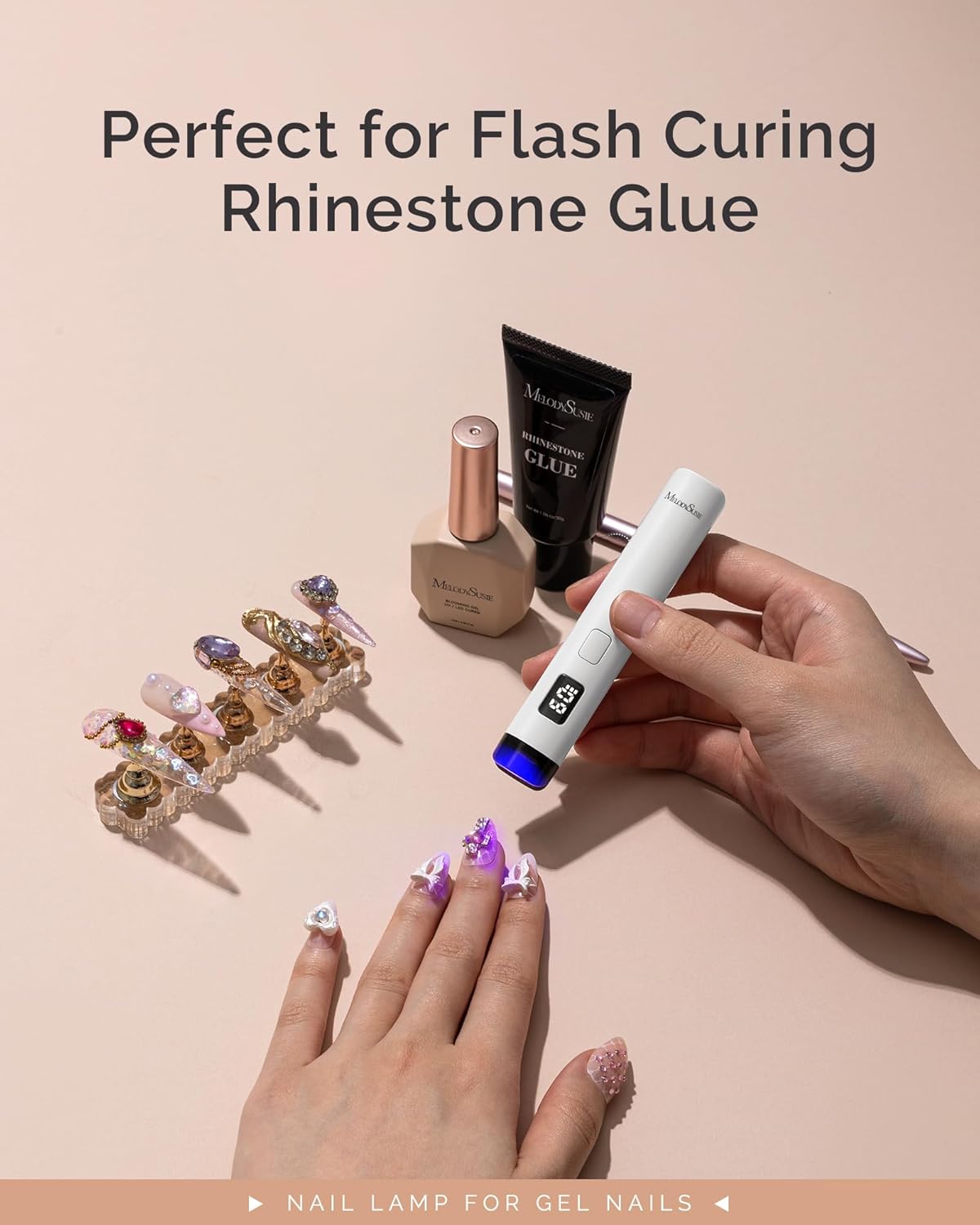 Thumbnail 6 de MelodySusie P-Art01R 450 mAh UV Nail Lamp 💅