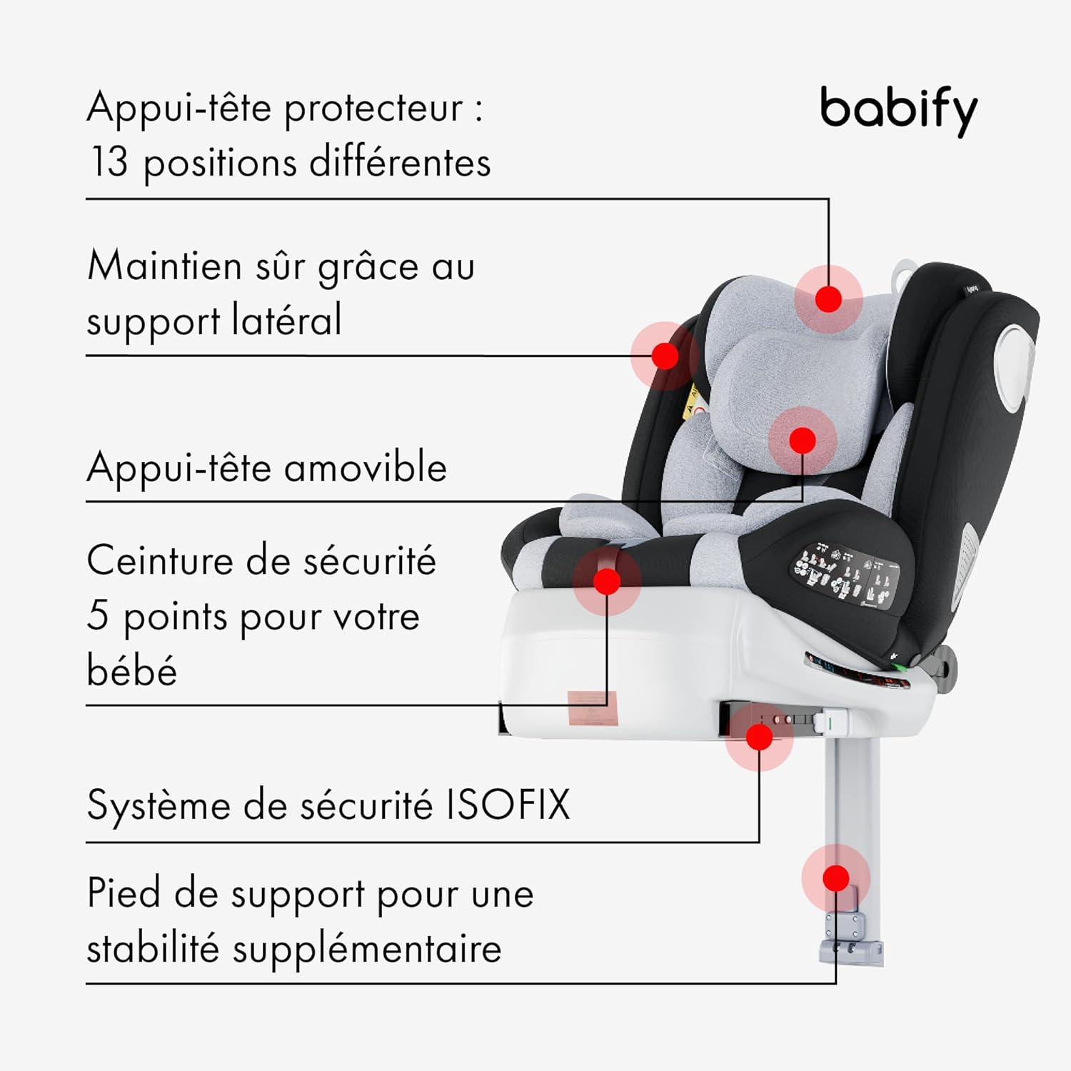 Thumbnail 1 de Babify Siège auto pivotant 360°