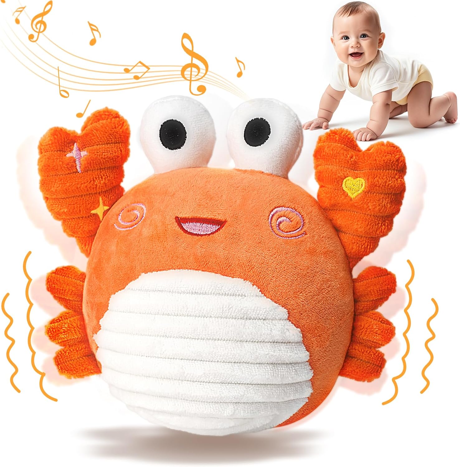 Imagen de Vanplay Crawling Crab Toy — Sensory Plush for Babies 6–12 Months en OfertitasTOP