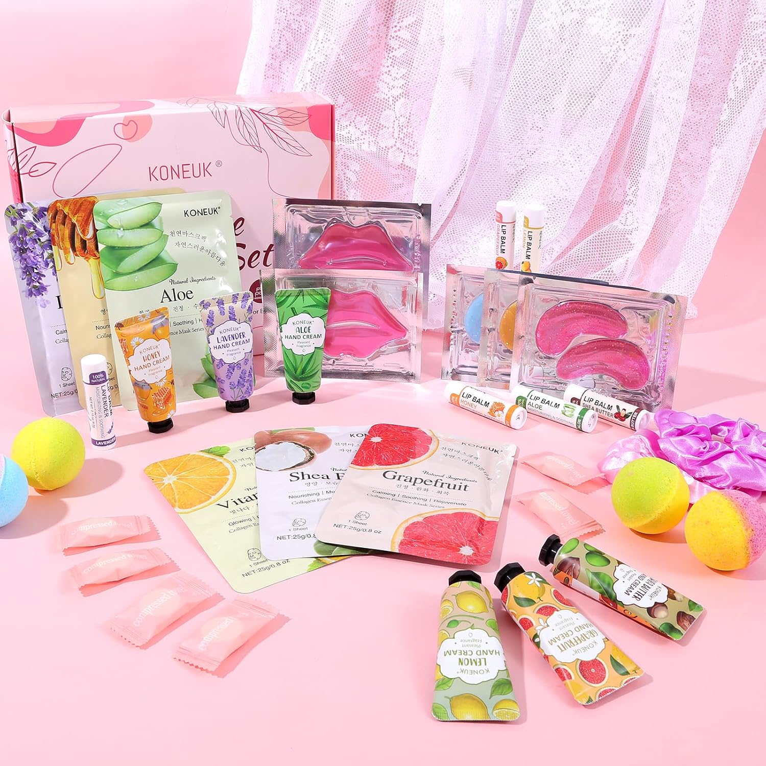 Thumbnail 6 de 60PCS Spa Party Supplies for Girls: Complete Sleepover Skincare Set