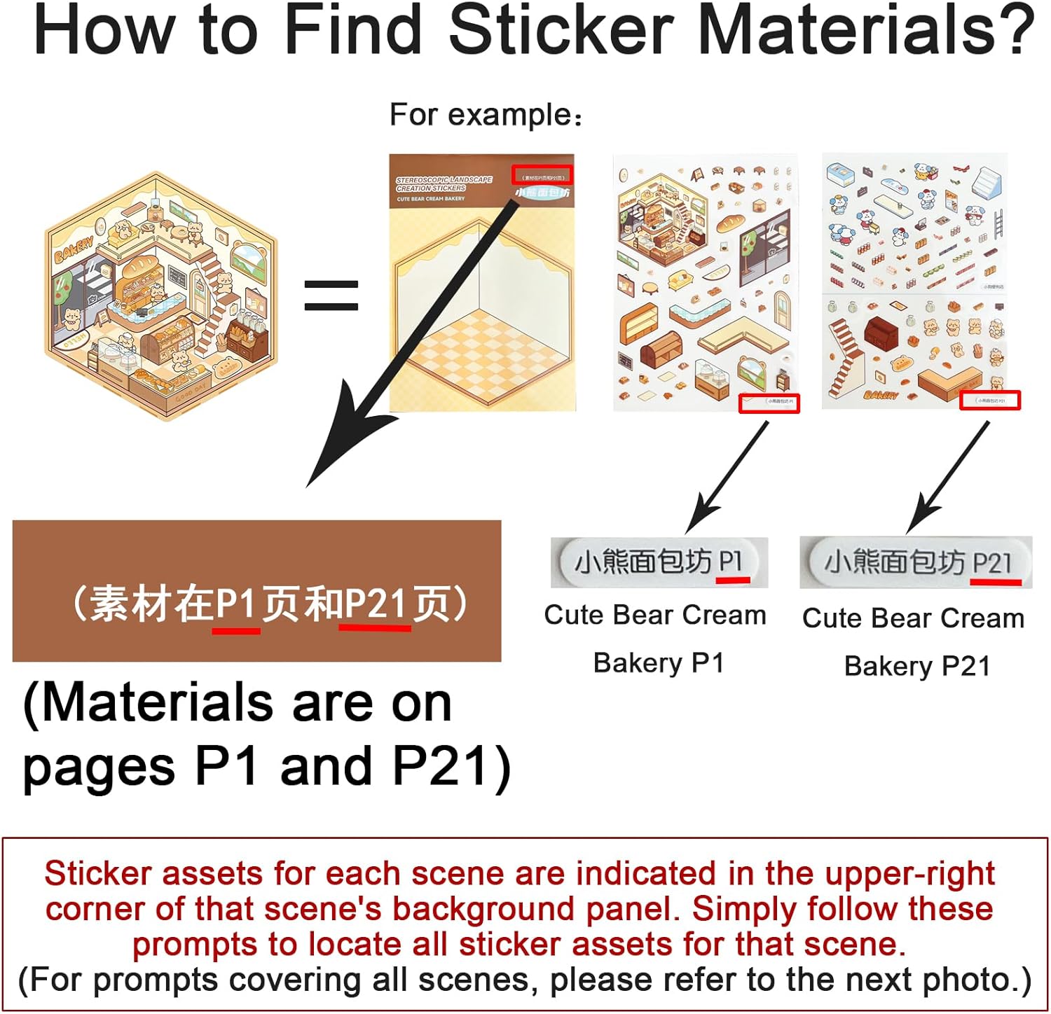Thumbnail 5 de DIY 3D Sticker Scene Book 20 Sets 🎨