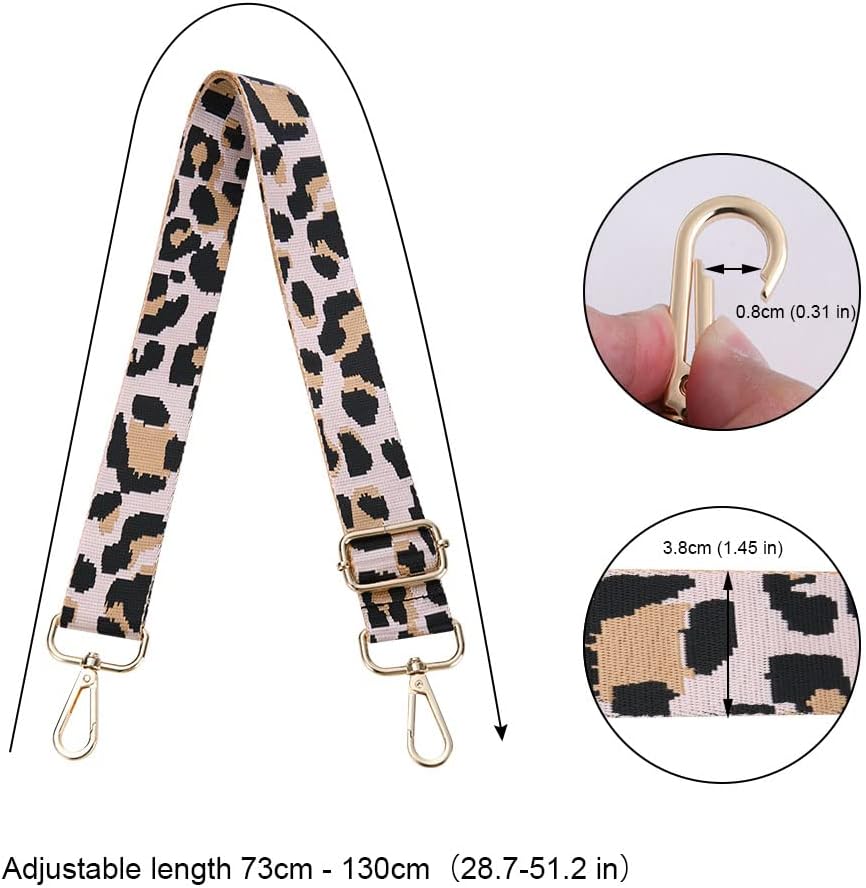 Detalle de Aucuu sangle de remplacement réglable pour sac à main et bandoulière multicolore
