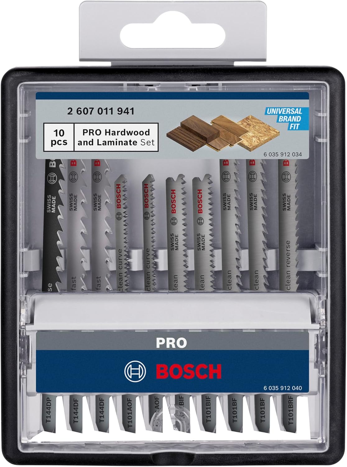 Thumbnail 1 de Bosch PRO Hardwood and Laminate : kit de 10 lames sauteuse 83 mm