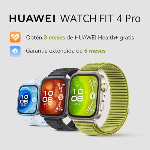 Detalle 2 de HUAWEI Watch FIT 4 Pro Smartwatch, zafiro y titanio, 3.000 nits