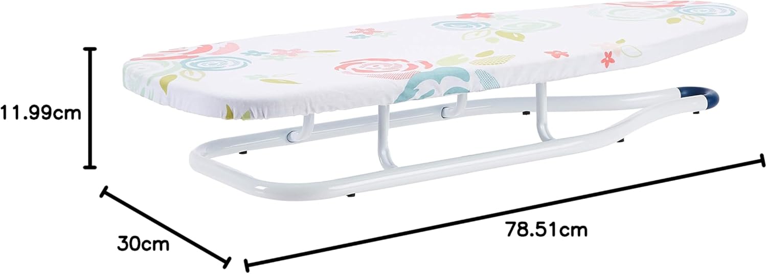 Detalle de Amazon Basics Ironing Board, Tabletop, 77 cm x 29 cm – White
