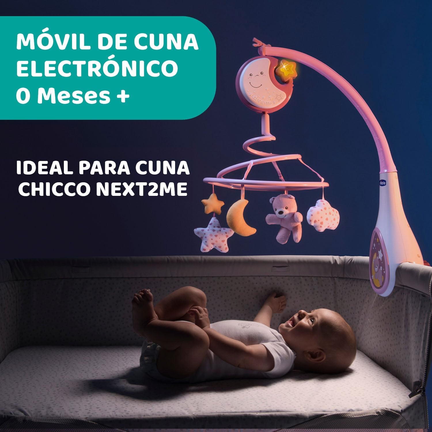 Thumbnail 1 de Chicco Next2Dreams Carrusel móvil 3 en 1 0+ meses
