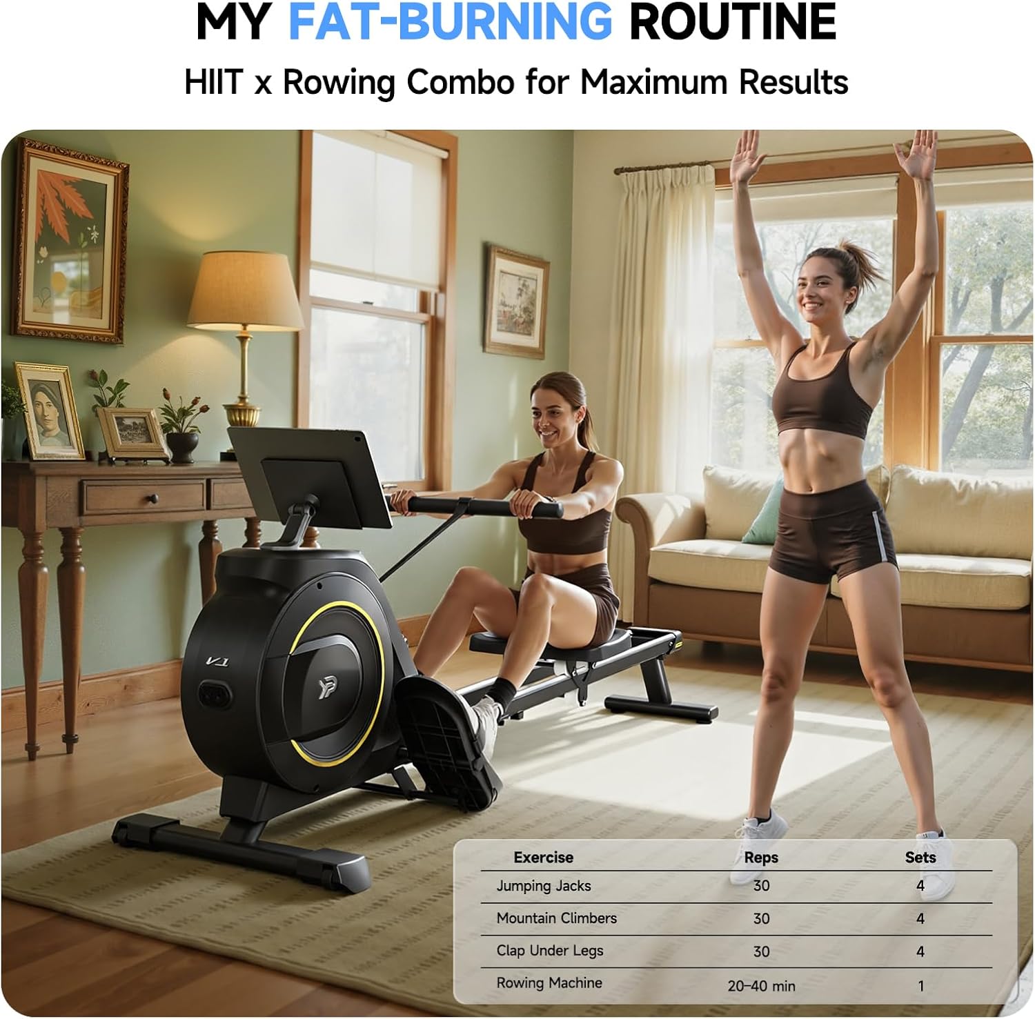 Thumbnail 4 de Rowing Machine 350 LB Capacity ⚙