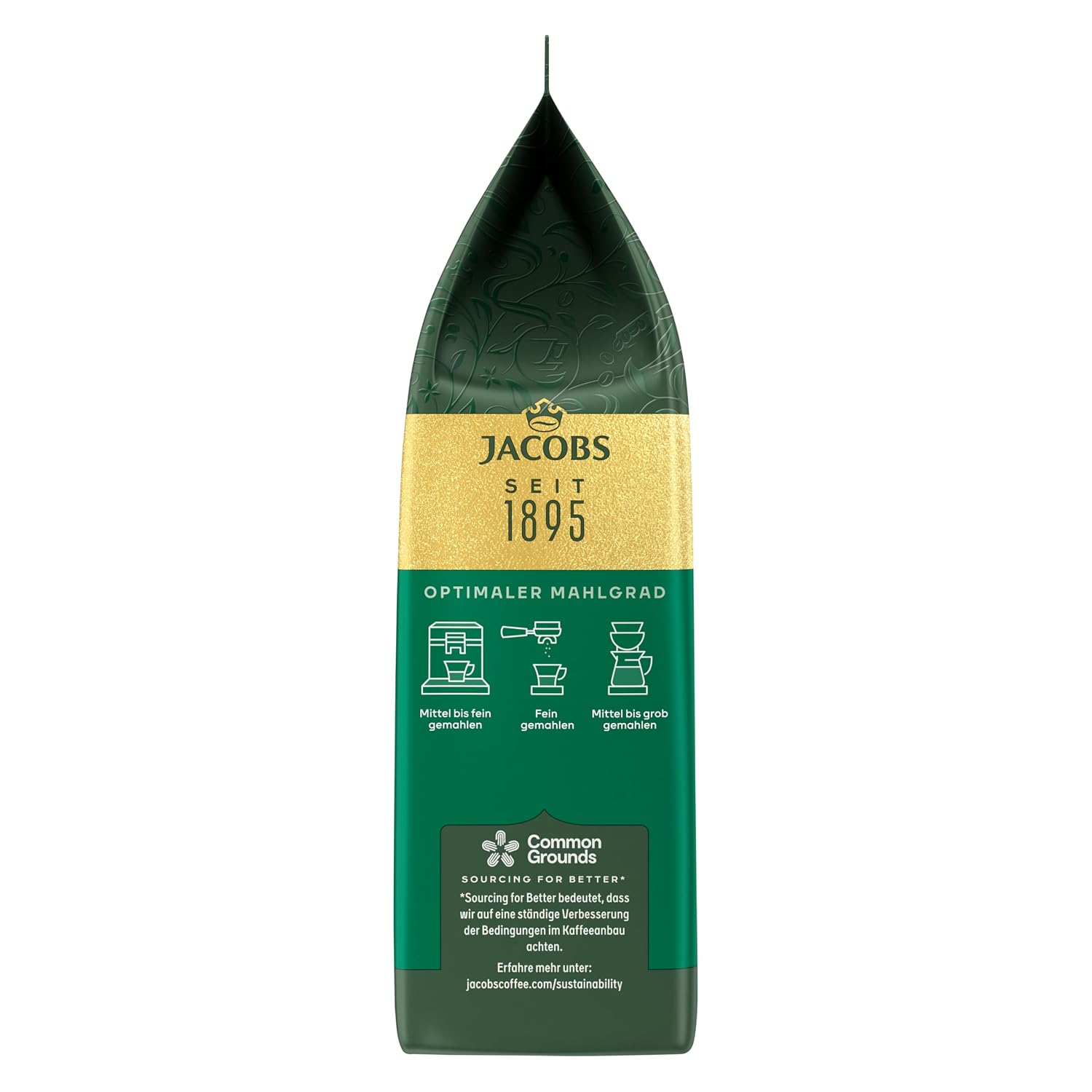 Detalle de Jacobs Krönung Classic Aroma-Bohnen – Ganze Kaffeebohnen, 500 g