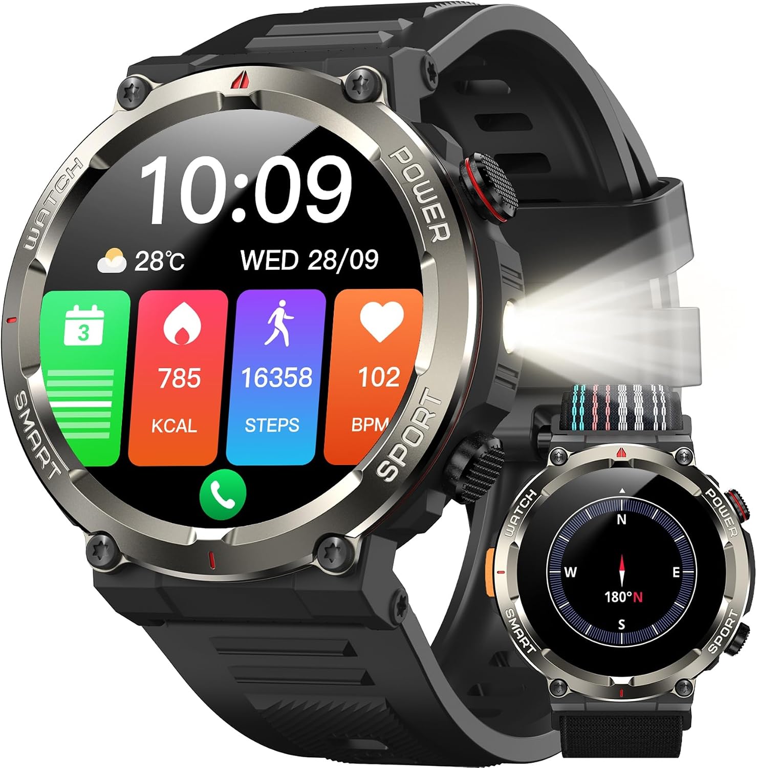 Detalle de Military Smart Watch 1.45" Outdoor Sports smartwatch