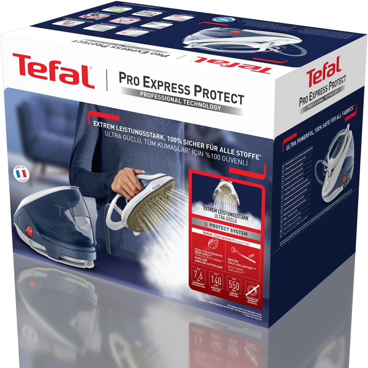 Thumbnail 6 de Tefal Pro Express Protect Dampfbügelstation GV9225 (7,6 bar) mit Vertikaldampf und Anti-Kalk-Kollektor