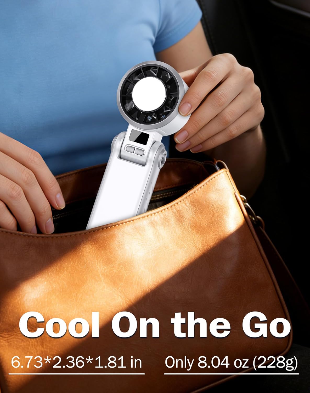 Thumbnail 4 de Taiofan Portable Handheld Fan with Semiconductor Ice Cooling