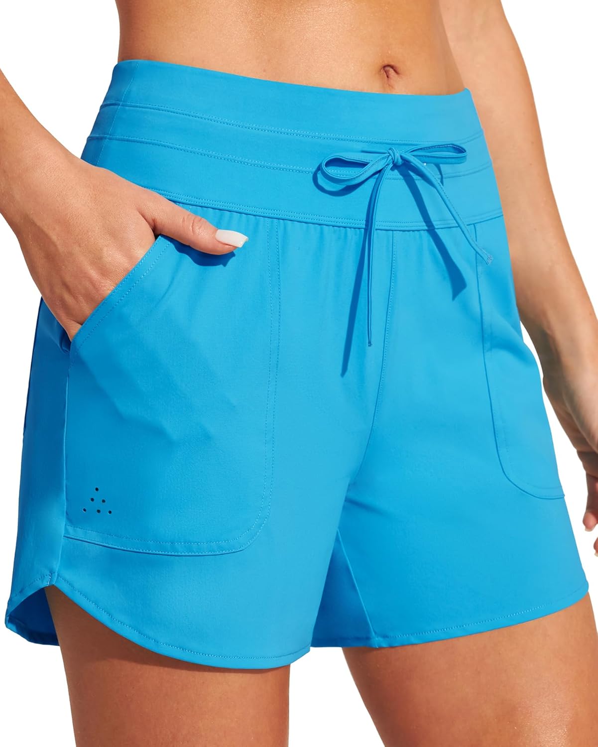 Thumbnail 6 de IUGA Womens 5" Swim Board Shorts: Stretchy, High-Waisted Quick-Dry Bottoms with UPF 50+