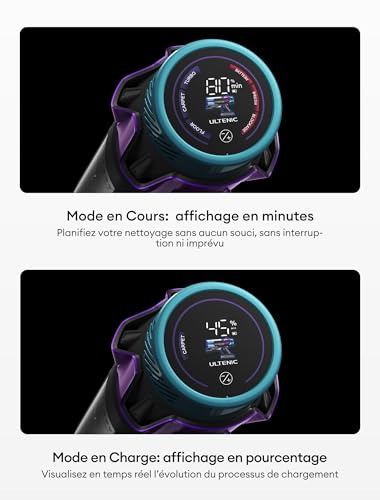 Thumbnail 10 de Ultenic U18 Pro – Aspirateur balai sans fil avec GreenEye, 80 min d’autonomie et HEPA H13