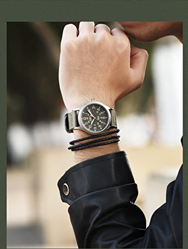 Detalle 2 de Timex Expedition Scout TW4B14000: Orologio da uomo con cinturino in tessuto verde, 40 mm