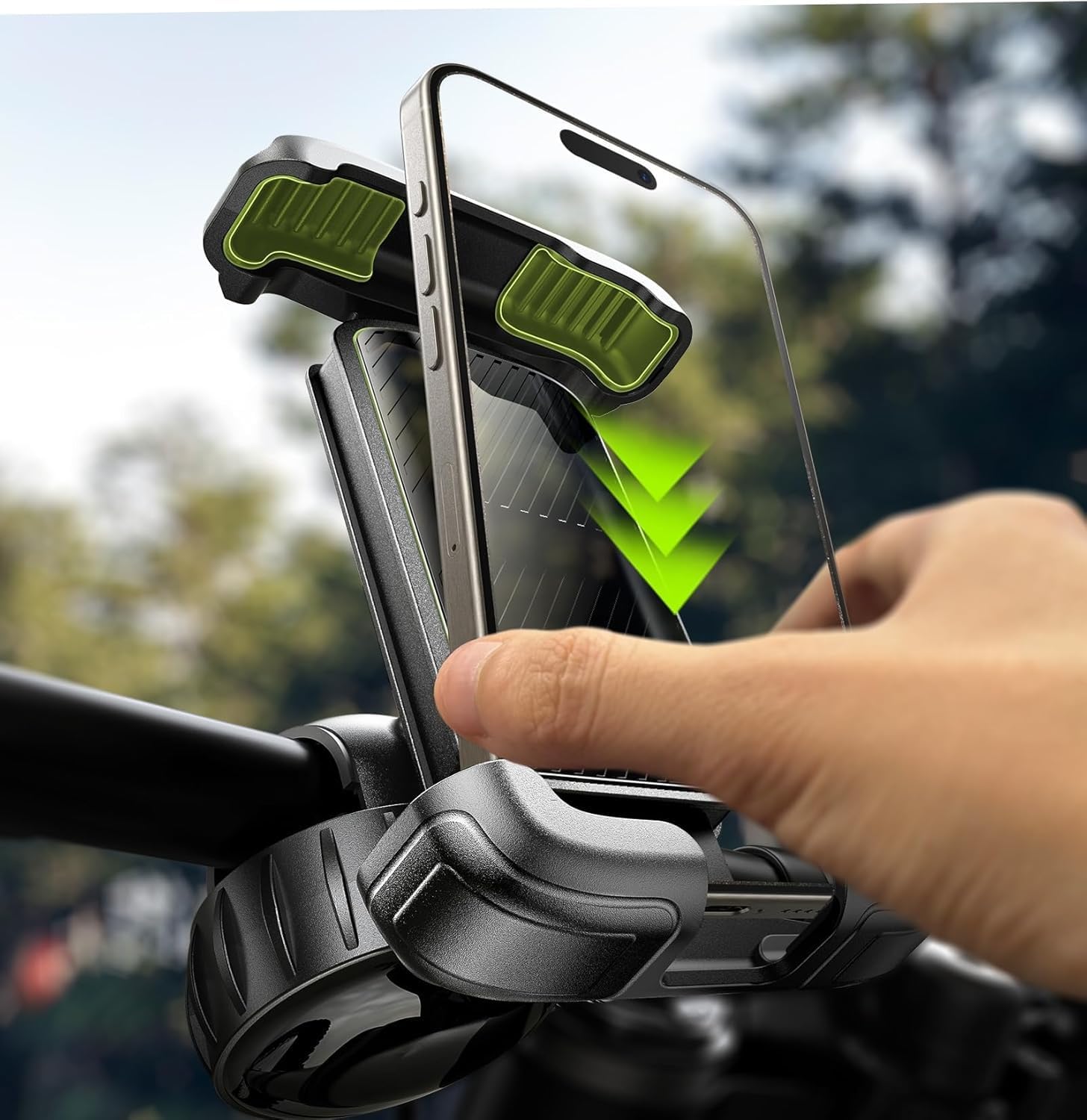 Detalle de LISEN Bike Phone Holder for Bicycle Handlebar
