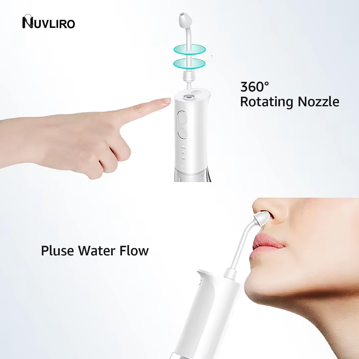 Detalle 2 de Gift-Ready NUVLIRO Electric Neti Pot 300ml
