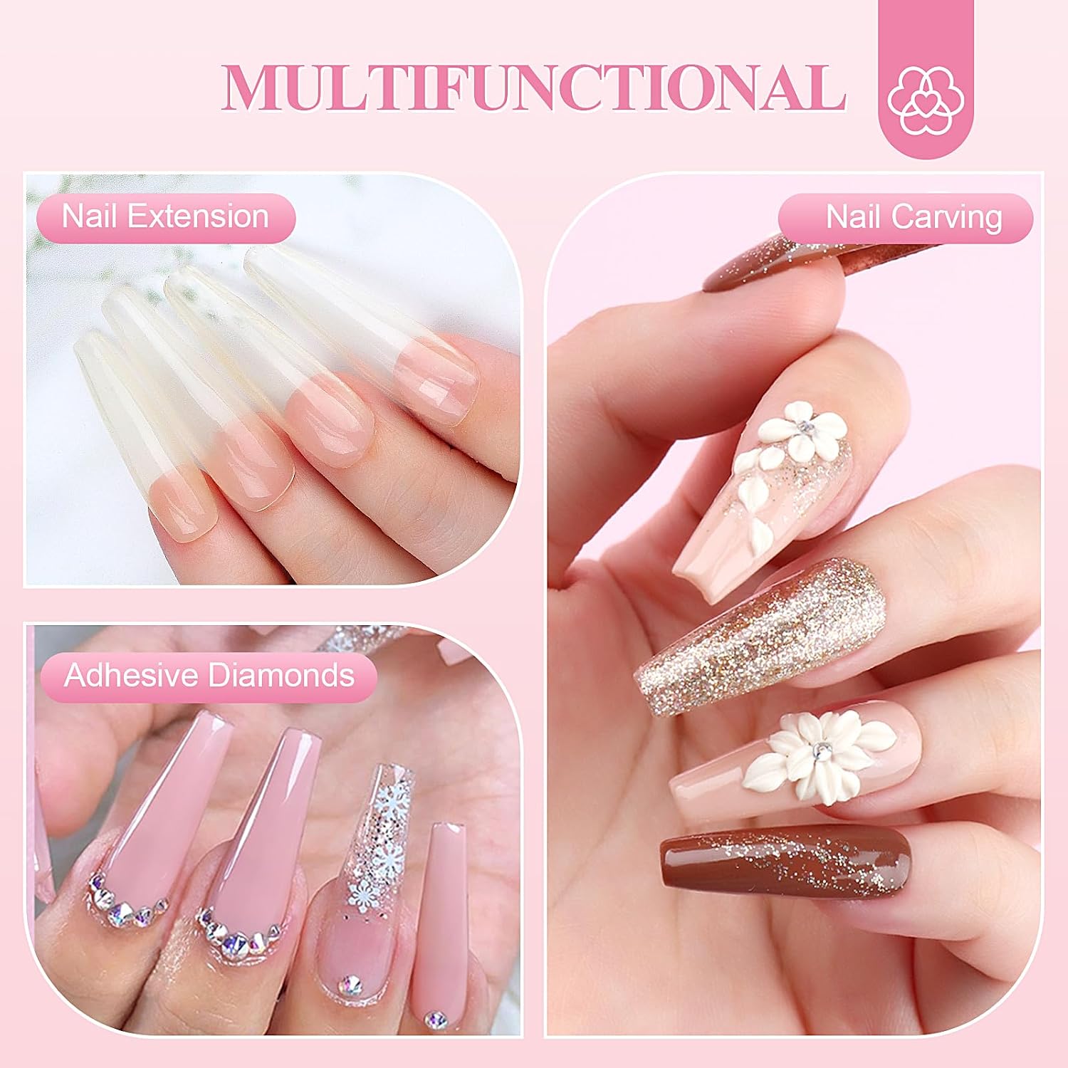 Detalle de SAVILAND Acrylic Nail Kit, 50ml Liquid