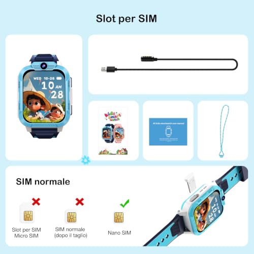 Thumbnail 8 de Baolubao Smartwatch Bambini 4G con videochiamate e GPS – 1.85