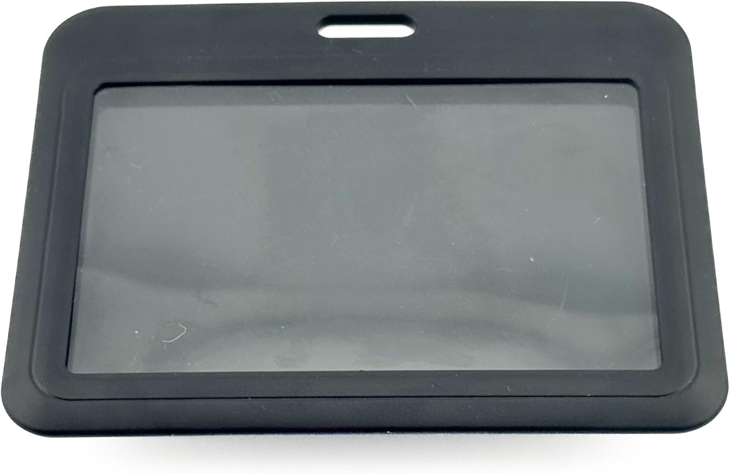 Detalle 2 de GATYZGEAR AirTagホルダー付きIDカードケース 透明窓・クリップ式 ブラック 4 x 2 x 0.5インチ