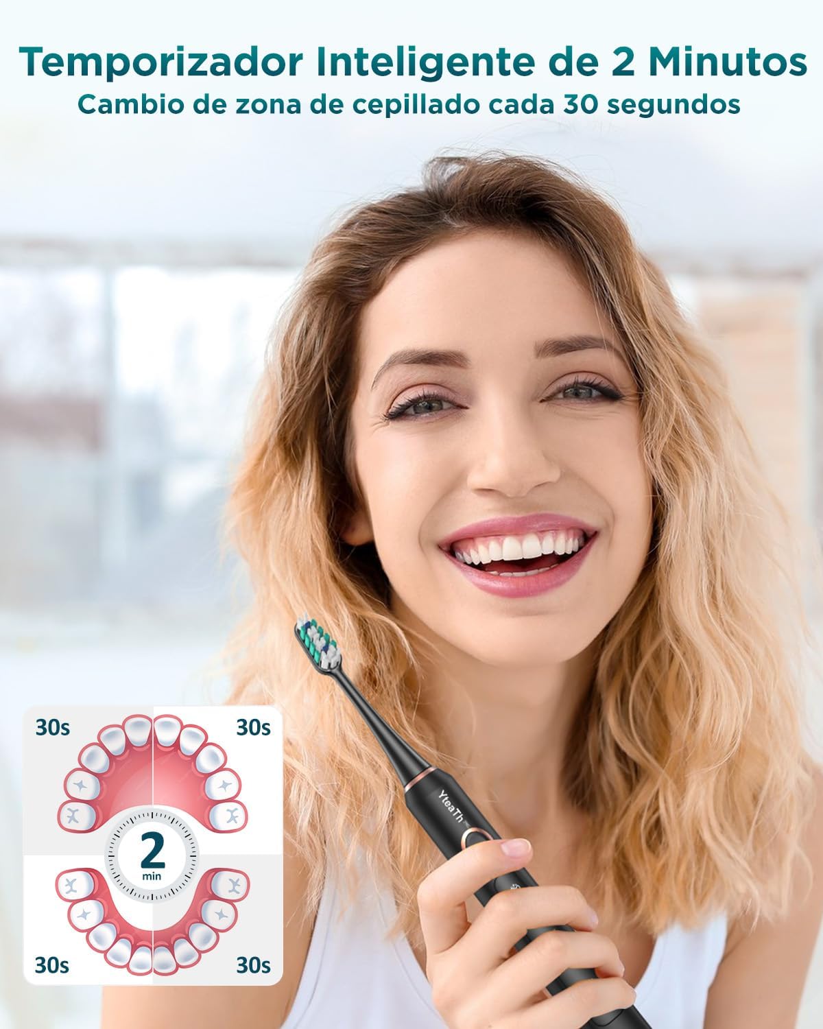 Thumbnail 6 de Cepillo de Dientes Eléctrico Sónico 8 cabezales 🪥