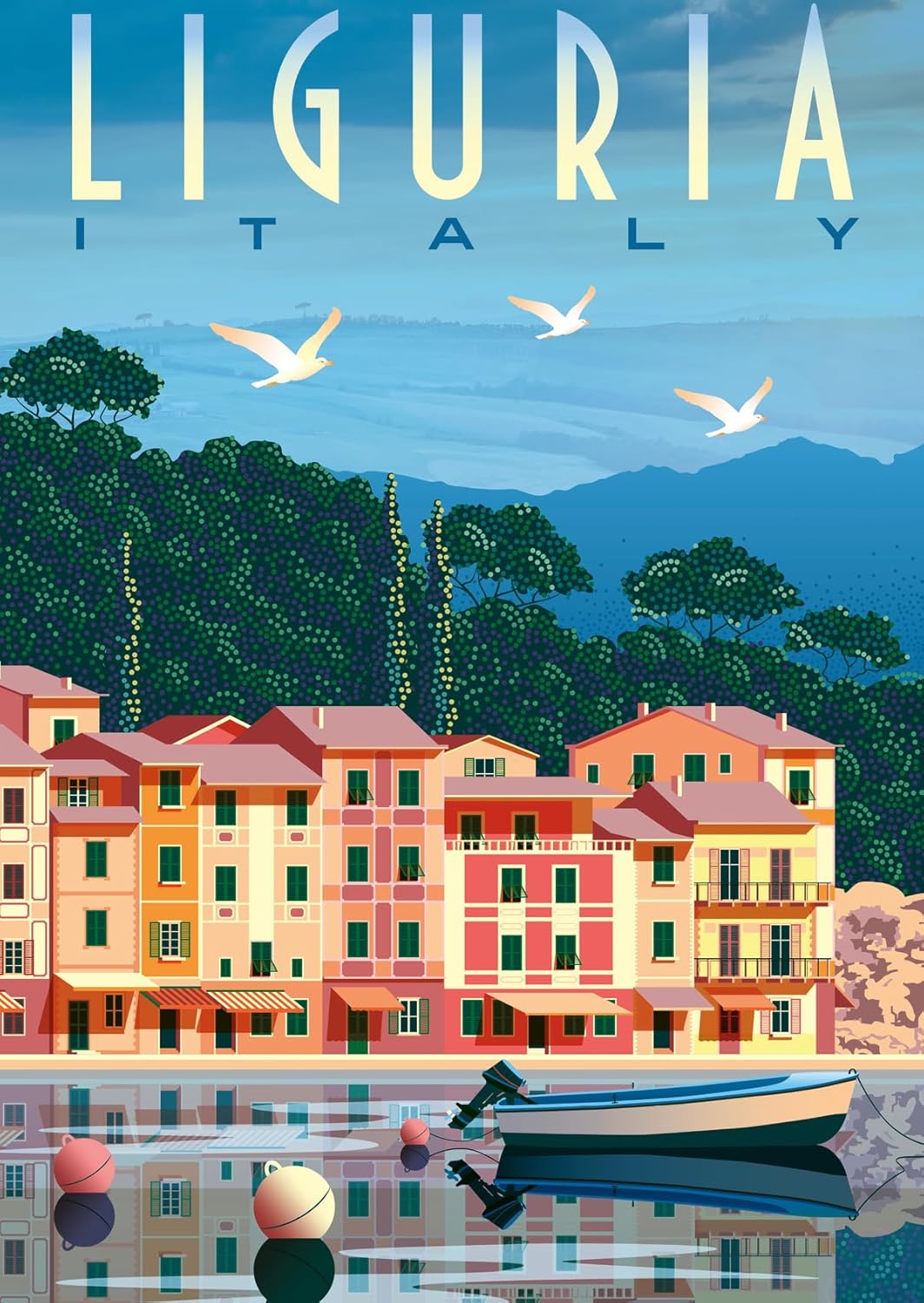 Thumbnail 1 de Ravensburger Puzzle 1000 Pezzi Cartolina dalla Liguria (70 x 50 cm) – Puzzle per adulti +14 anni