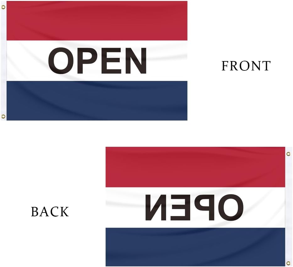 Detalle 2 de Open Business Flag 2x3 Feet