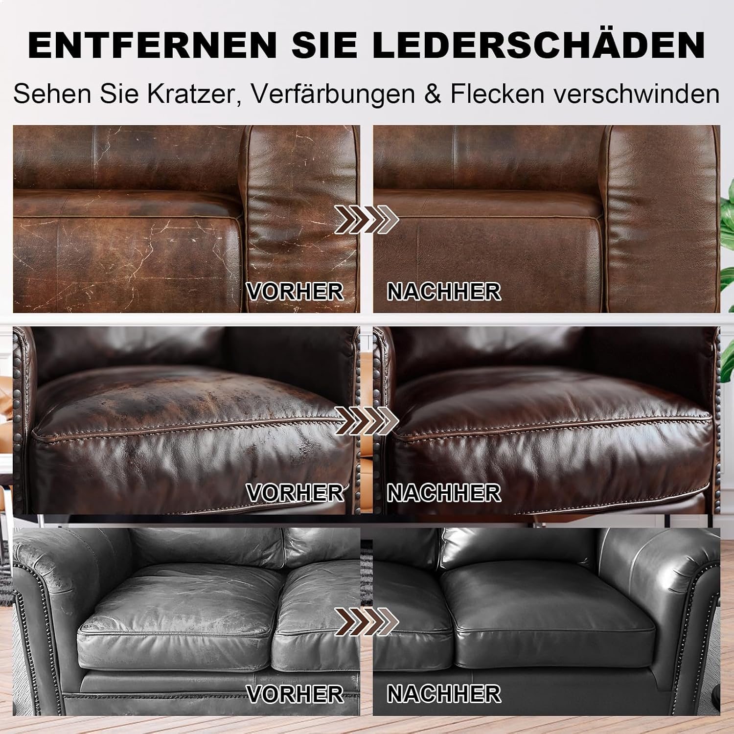 Thumbnail 3 de STARTSO WORLD Leder Repair Kit Grau – Farbanpassung & Pflege für Ledermöbel