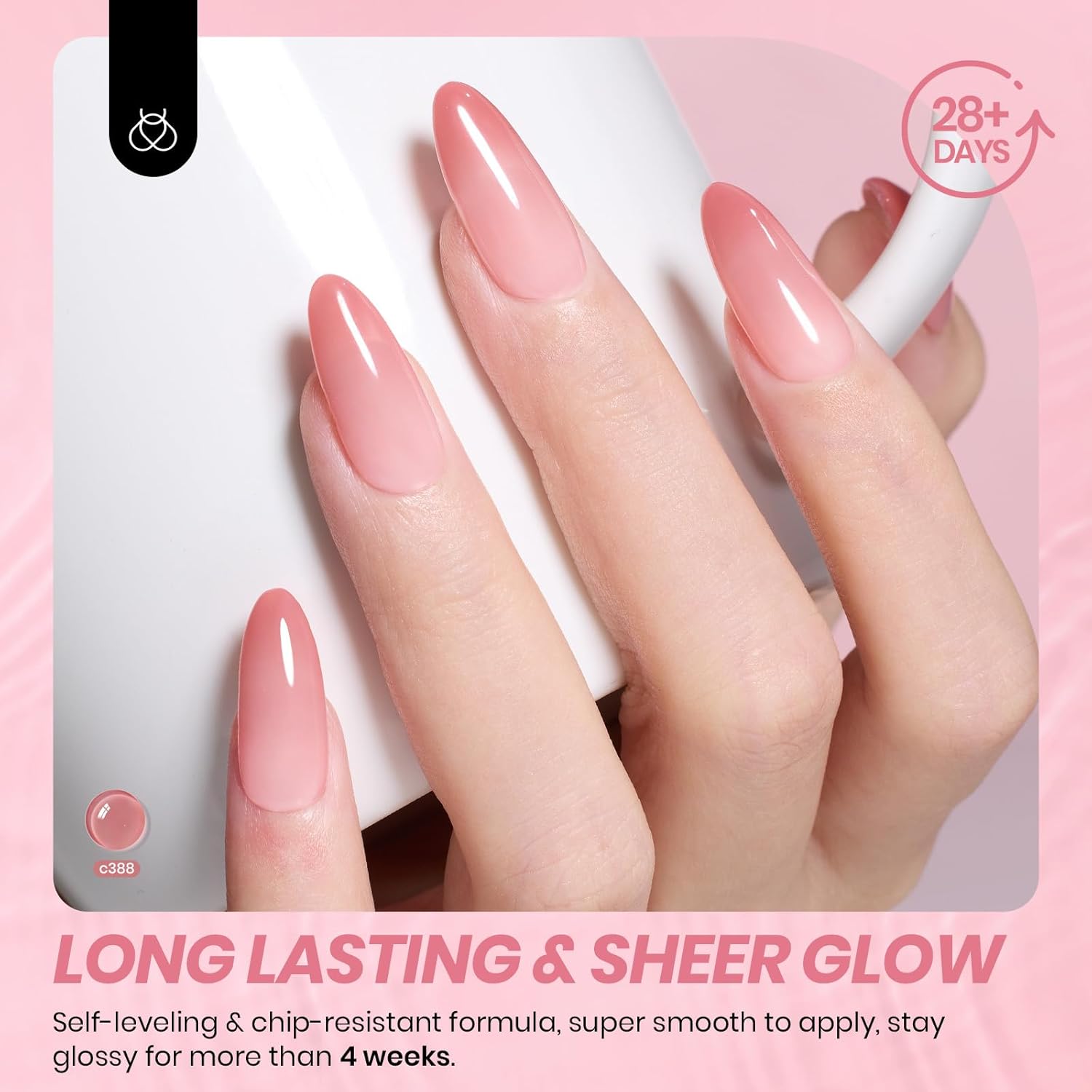 Detalle 2 de Beetles Jelly Gel 6 Colors Nail Set 💅