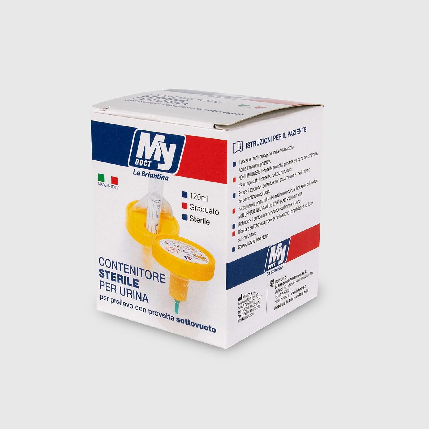 Detalle 2 de MY DOCT LA BRIANTINA urinecontainer 120 ml met vacuümafname