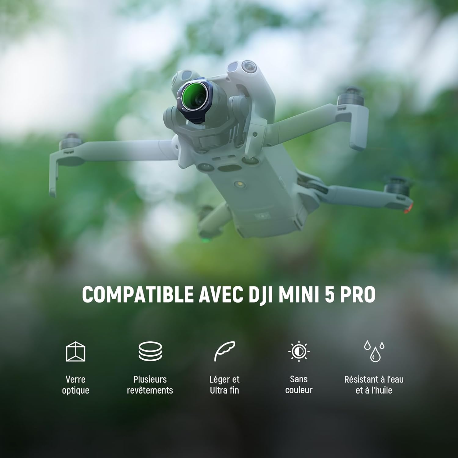 Thumbnail 1 de NEEWER Filtre CPL réglable à clip compatible DJI Mini 5 Pro