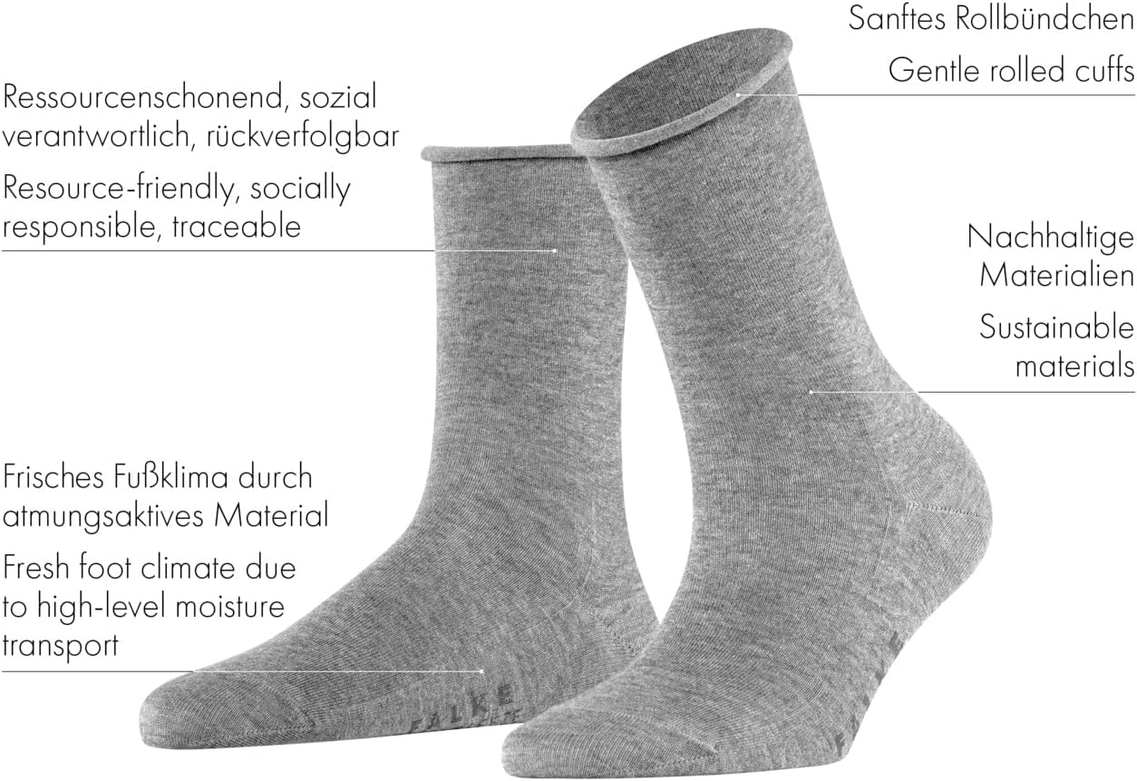 Detalle de Falke Women's Active Breeze Socks: Breathable Lyocell in a Lightweight, Everyday Companion