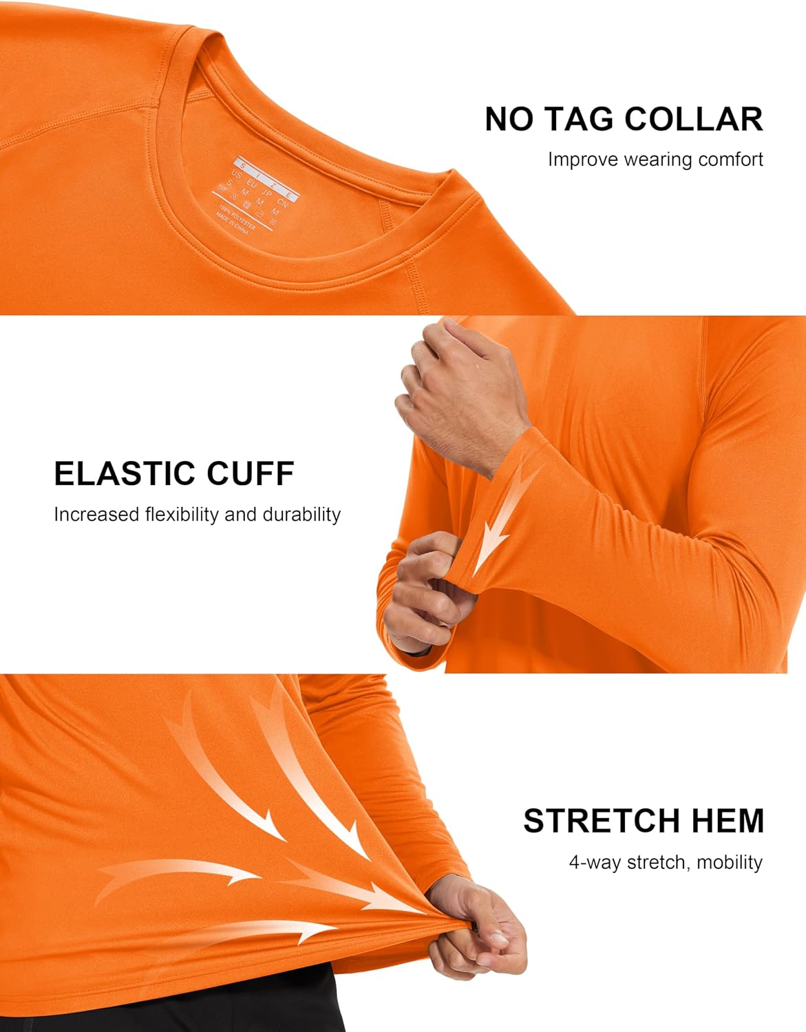 Detalle de MAGCOMSEN Men's Long-Sleeve Shirt Polyester