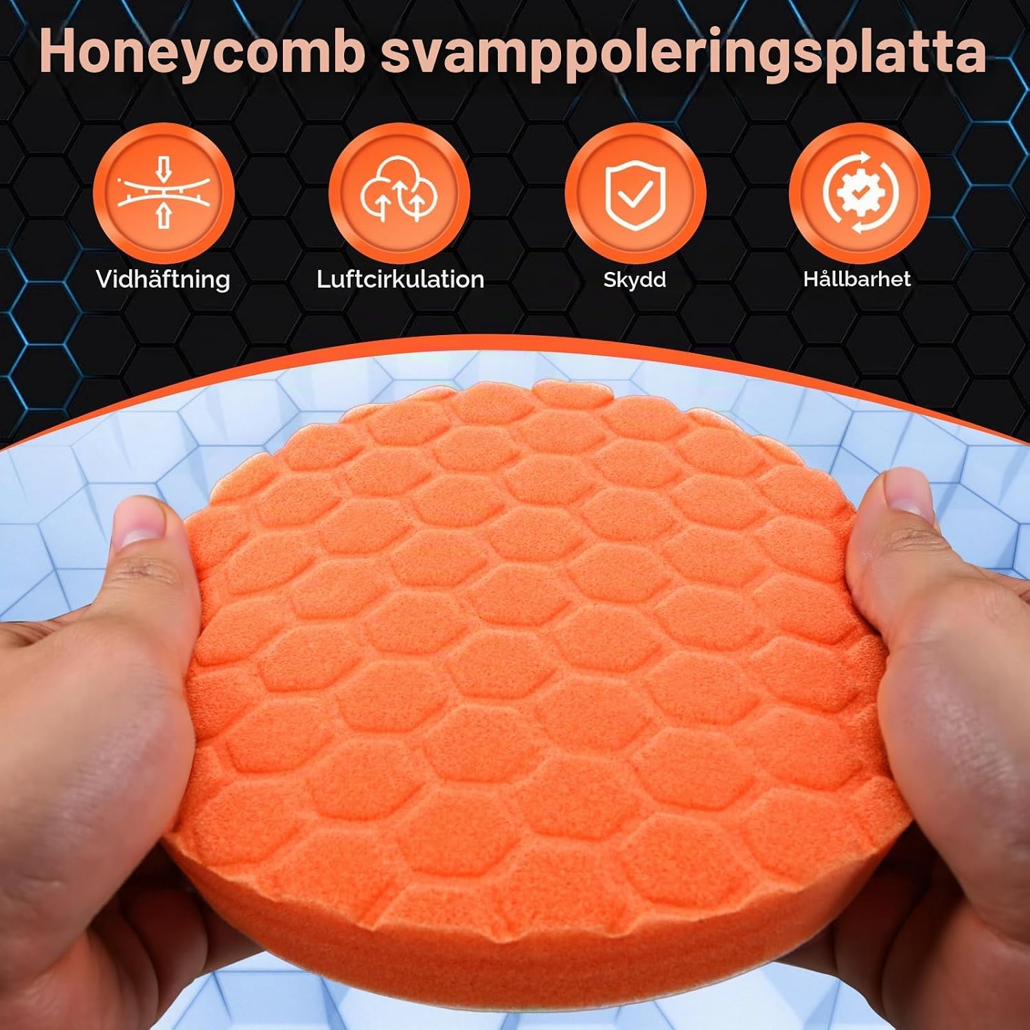 Thumbnail 5 de lompyeu poleringsdynor 150 mm/6 tum, 7-pack med bikakeyta