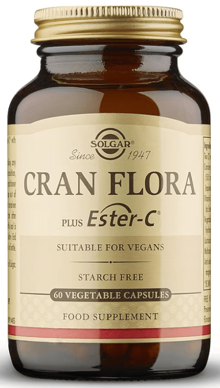 Solgar Cran Flora 60 cápsulas suplemento de arándano