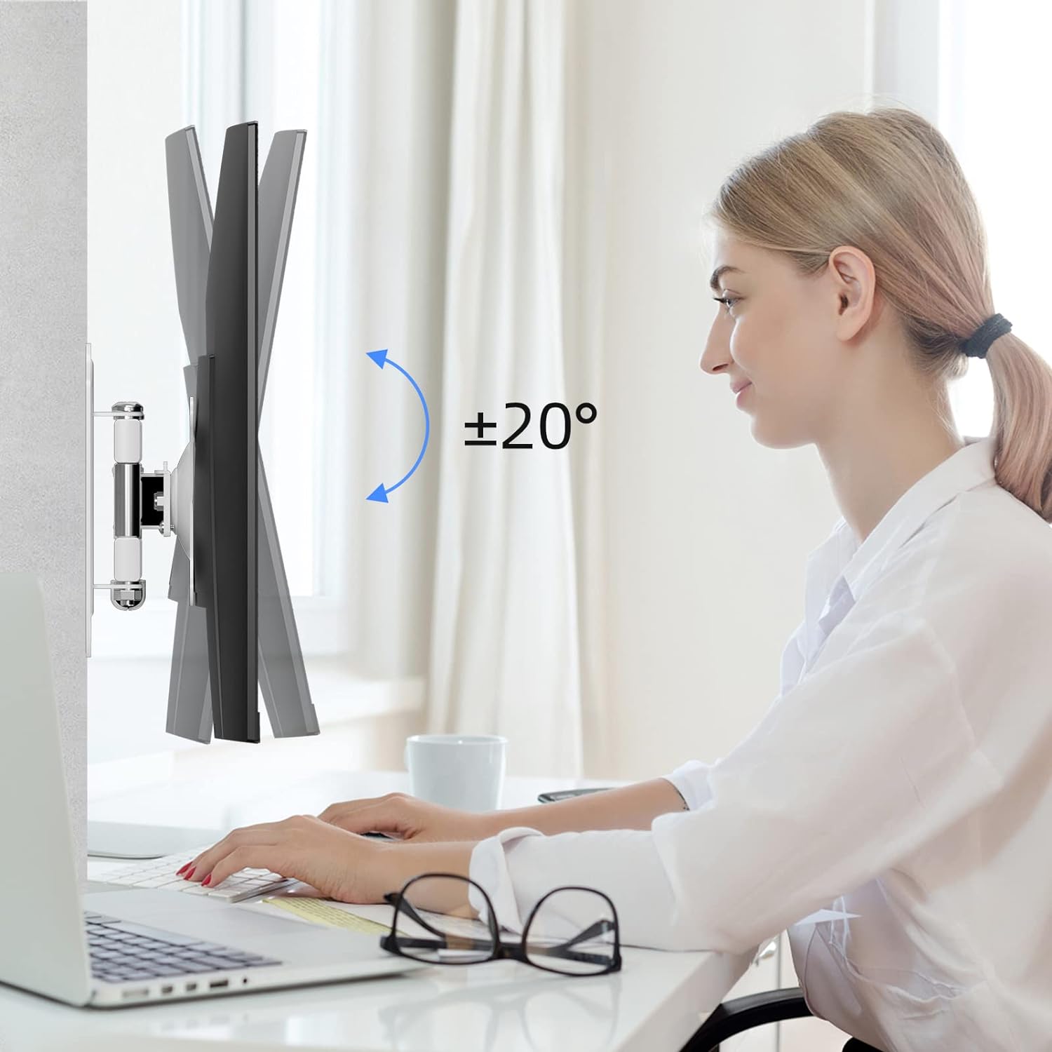 Detalle de Suptek MA2720W TV Wall Mount: Full Motion, 15–32 inch Support, VESA 75x75/100x100