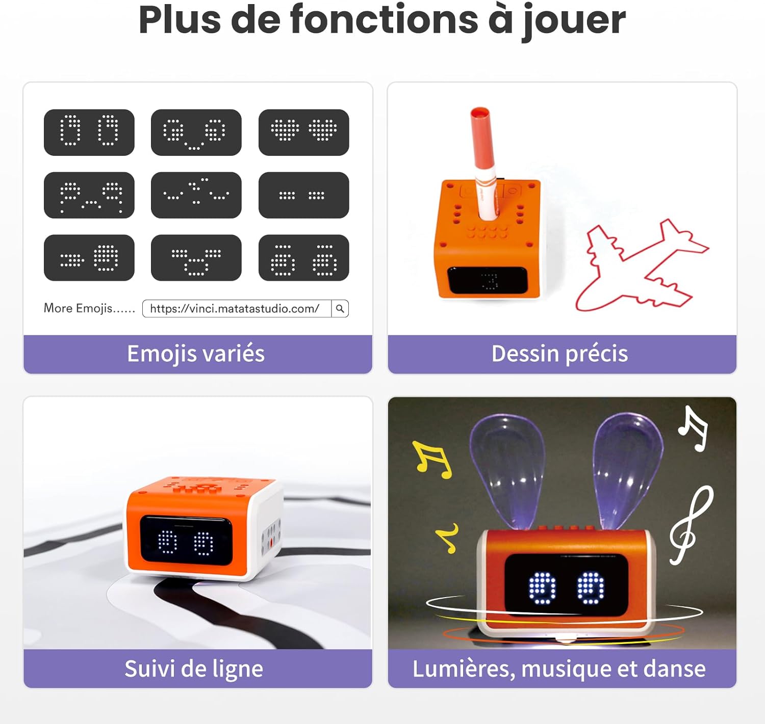 Detalle de Ensemble VinciBot de Matatastudio pour Salle de Classe (6 robots) — apprentissage STEAM pour élèves de 8 à 12 ans