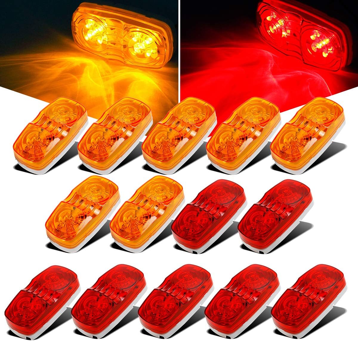 Detalle de Partsam 14x Trailer RV Marker LED Light 4" x 2"