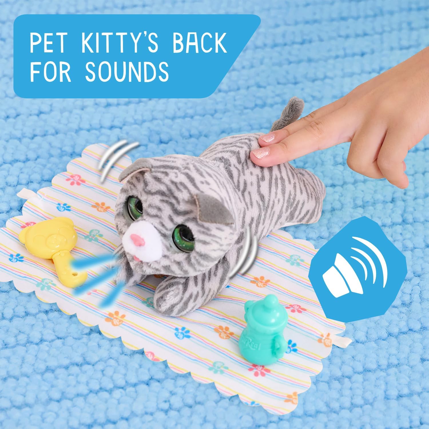 Thumbnail 2 de FurReal Chaton interactif Petit chat peluche