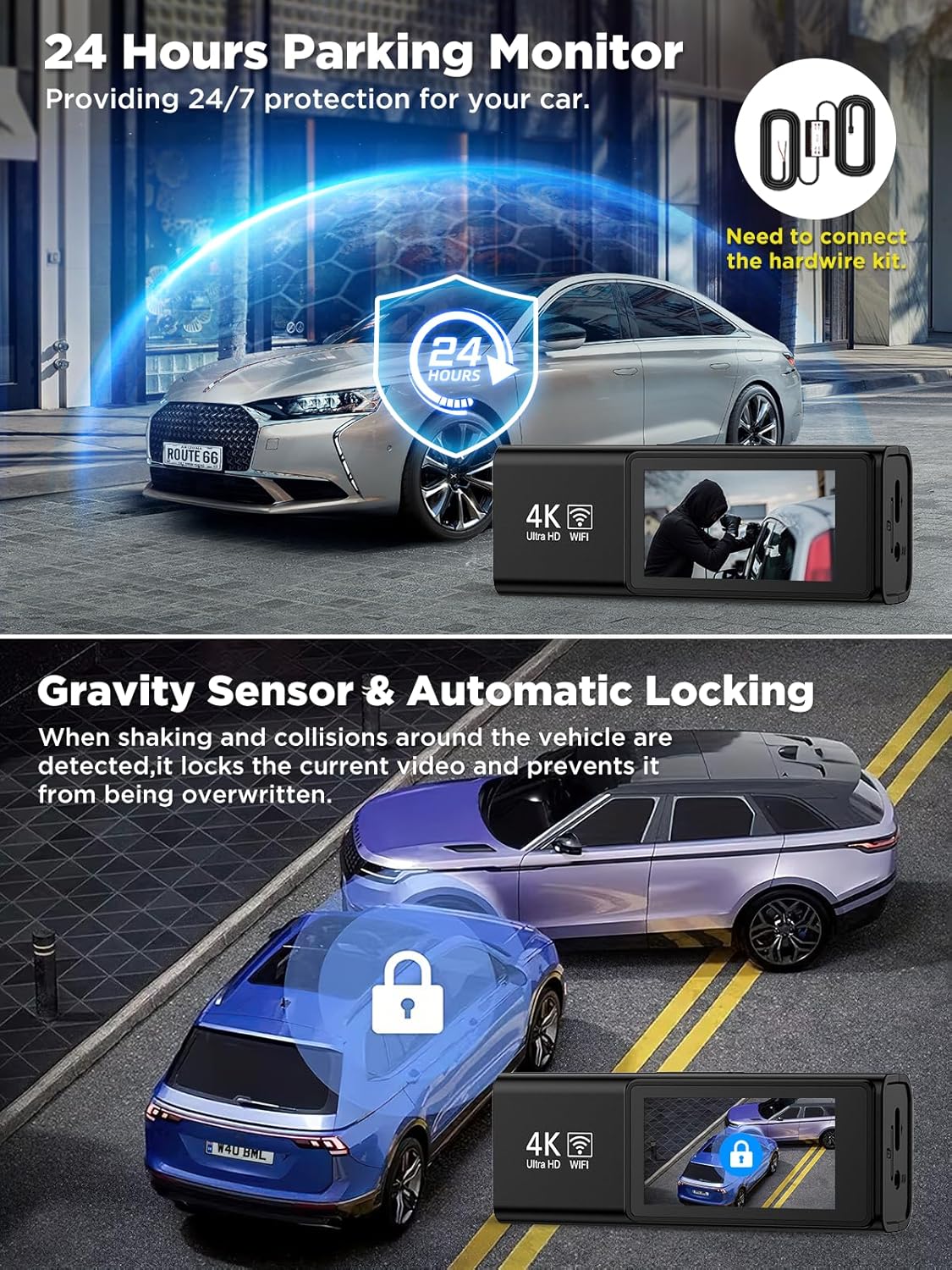 Thumbnail 5 de SAVUSCAM Dash Cam 4K with 64GB included