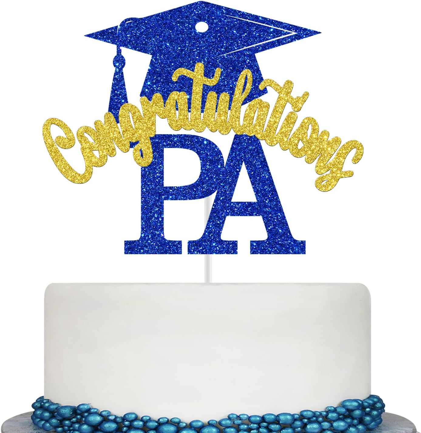 Detalle de PA Graduation Cake Topper, 5.9-Inch Width