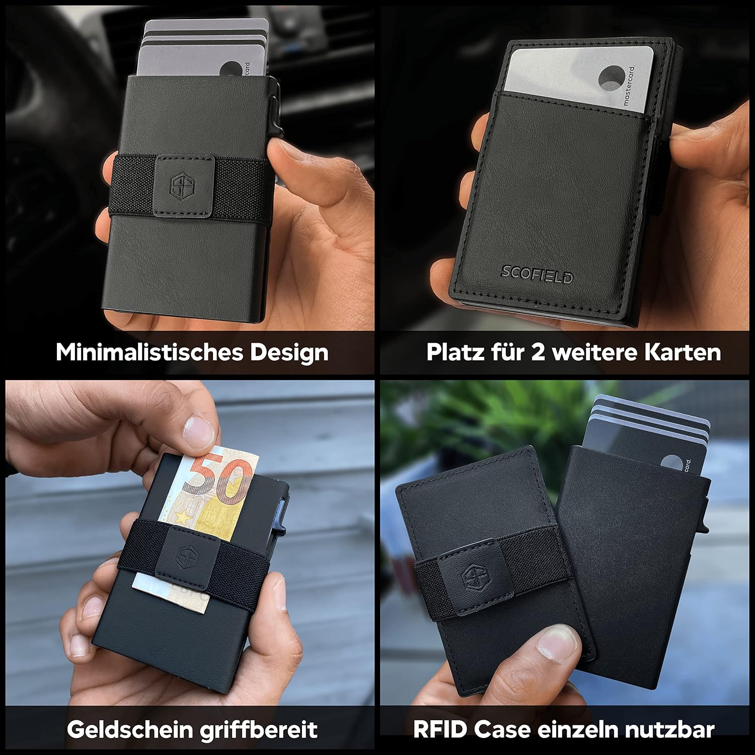 Detalle 1 de Trinity Geldbörse Trinity Wallet Schwarz