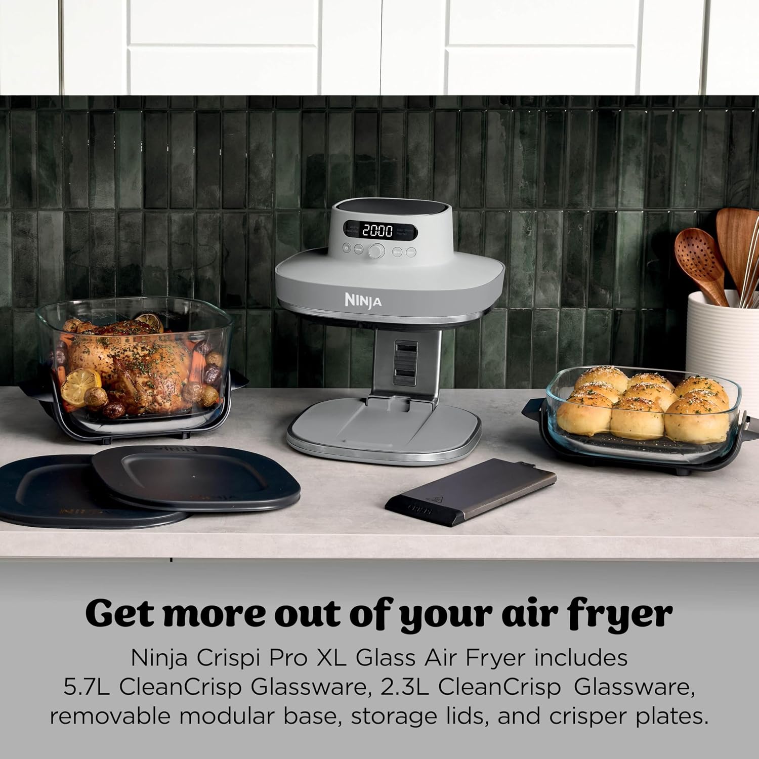 Thumbnail 2 de Ninja CRISPi PRO XL Glass Air Fryer with 5 Presets and CleanCrisp Glassware